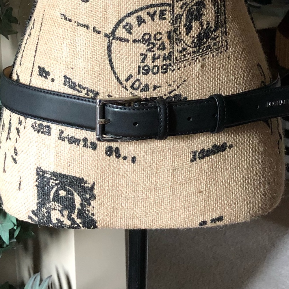 MICHAEL Michael Kors Black Leather Belt size Large